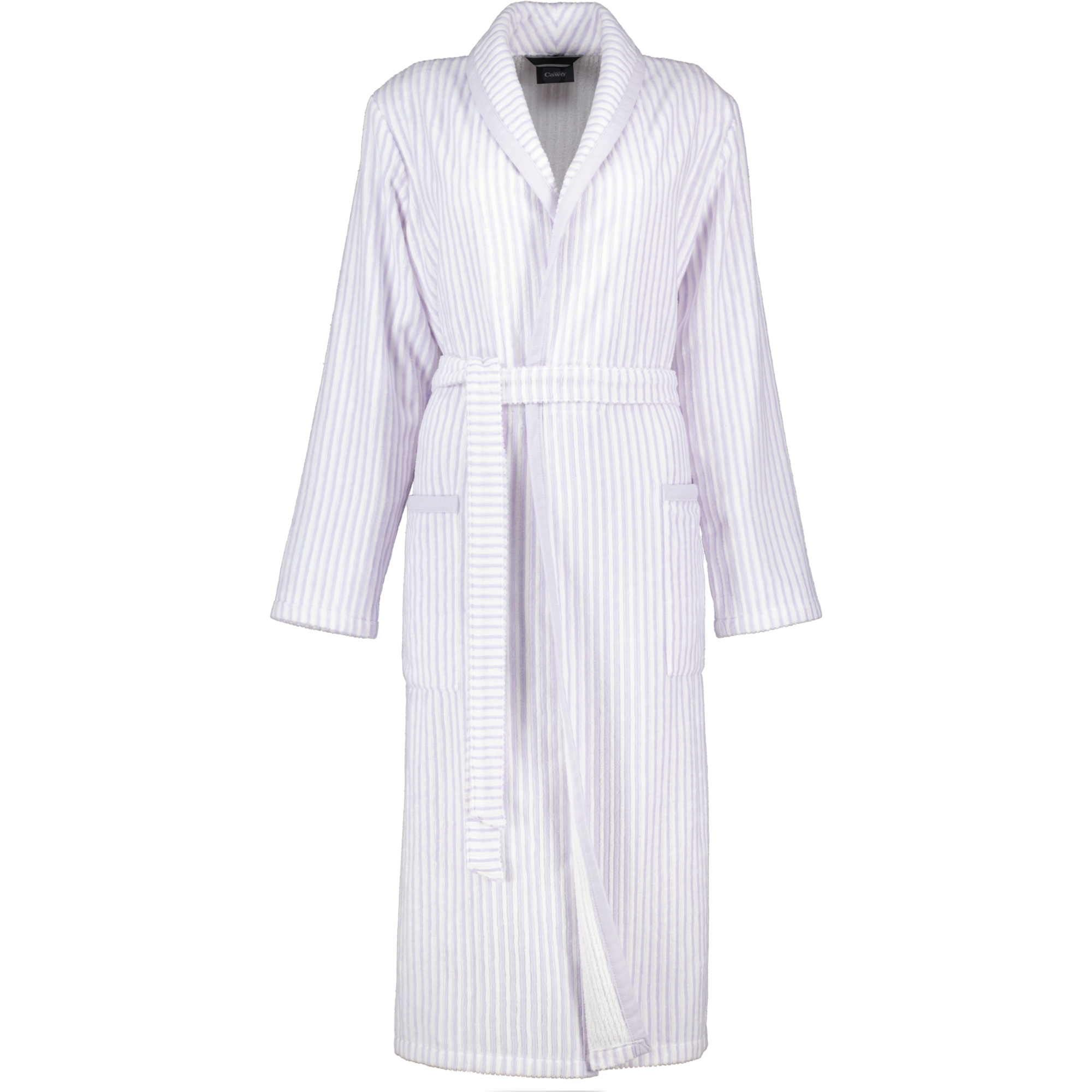 Cawö - Damen Bademantel Schalkragen 3423 - Farbe: flieder - 86 - XL