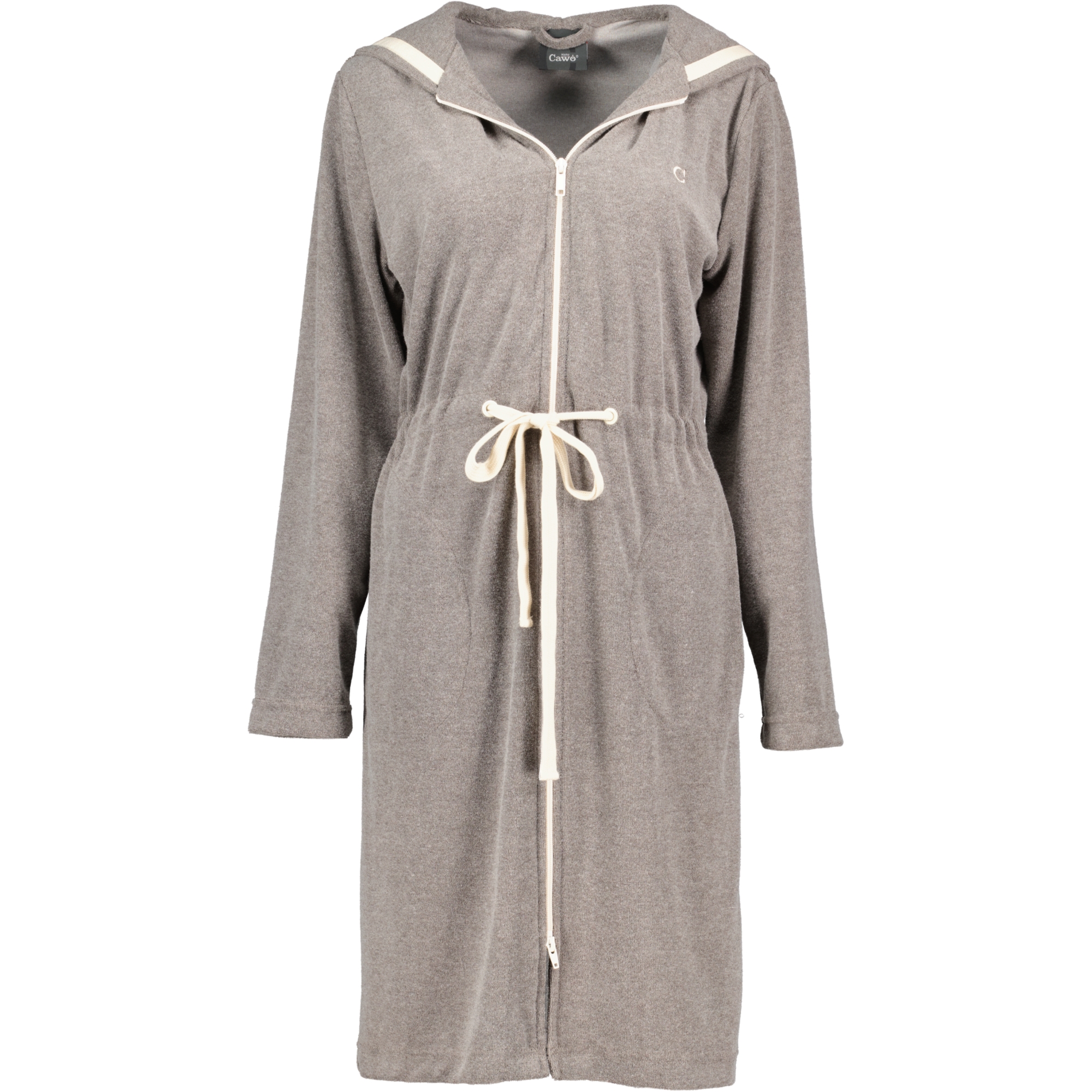 Cawö Home Bademäntel Damen Kurzmantel mit Kapuze Active 821 mocca-natur - 33
