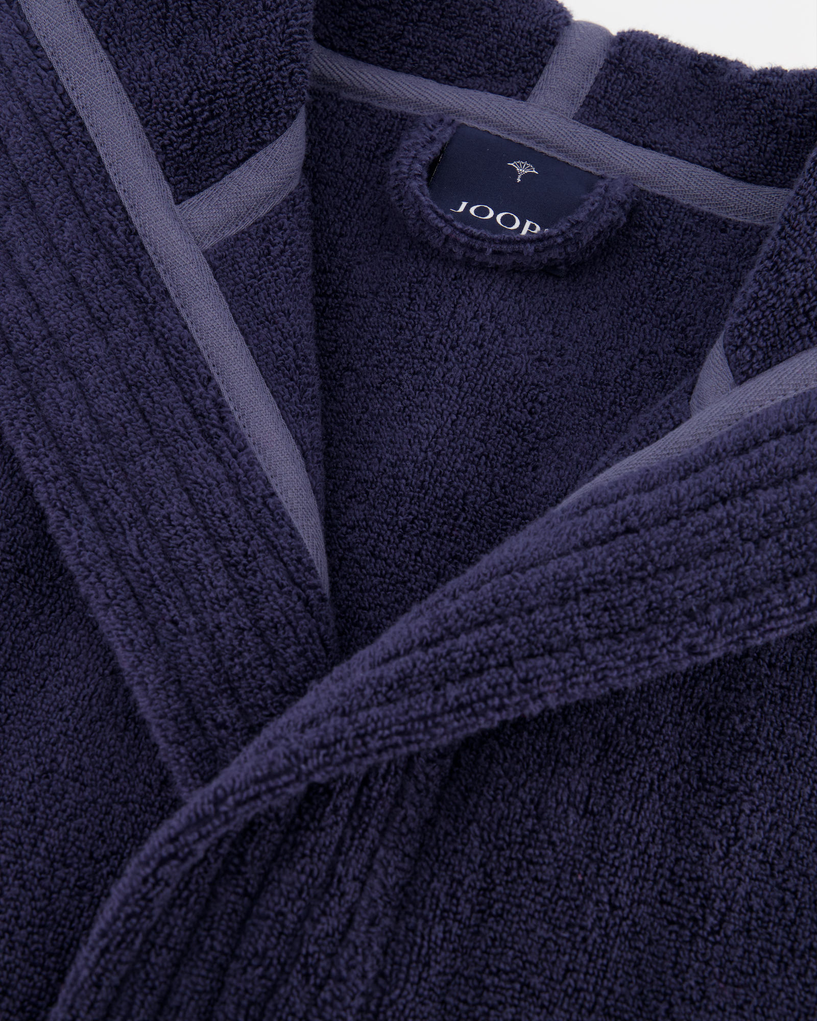 JOOP! Damen Bademantel - Kapuze 1649 - Farbe: Blau - 175