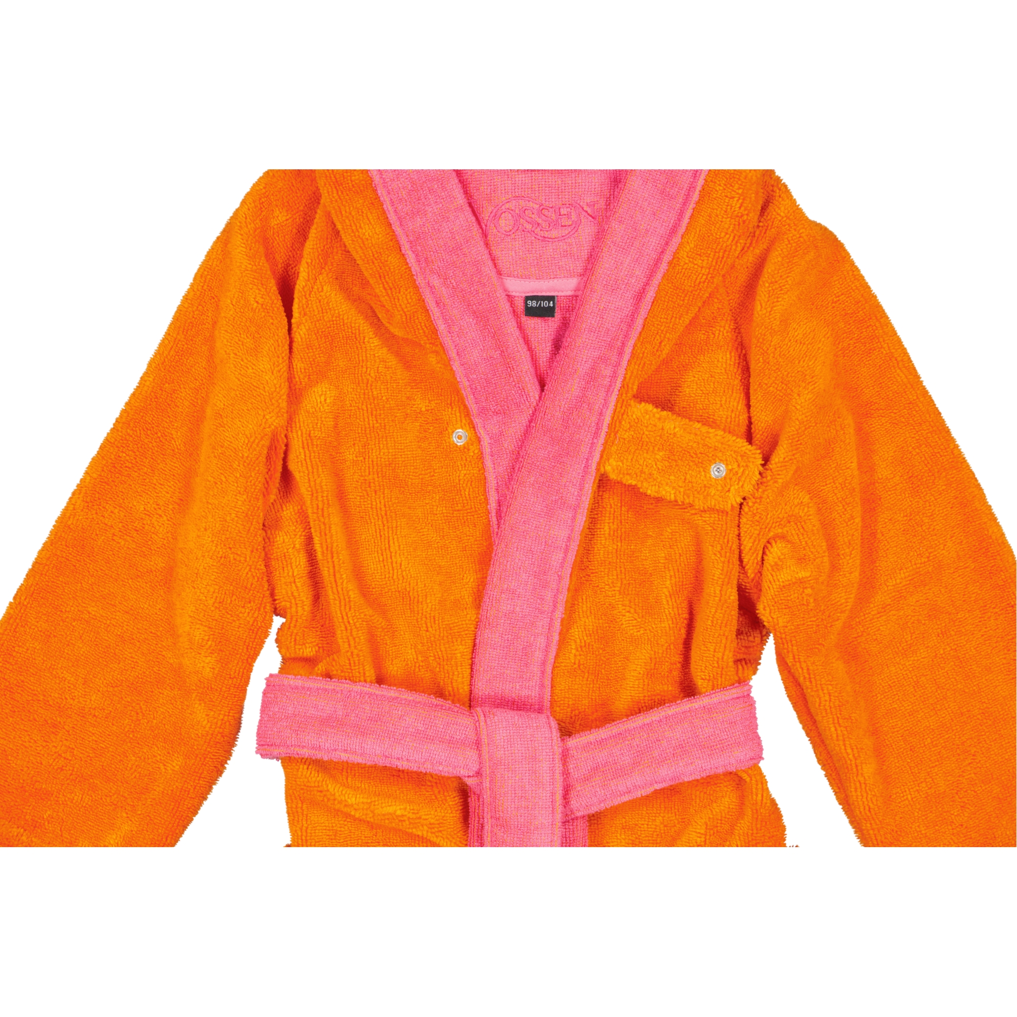 Vossen Bademäntel Kinder Kapuze Bixie electric orange/prim rose - 0006