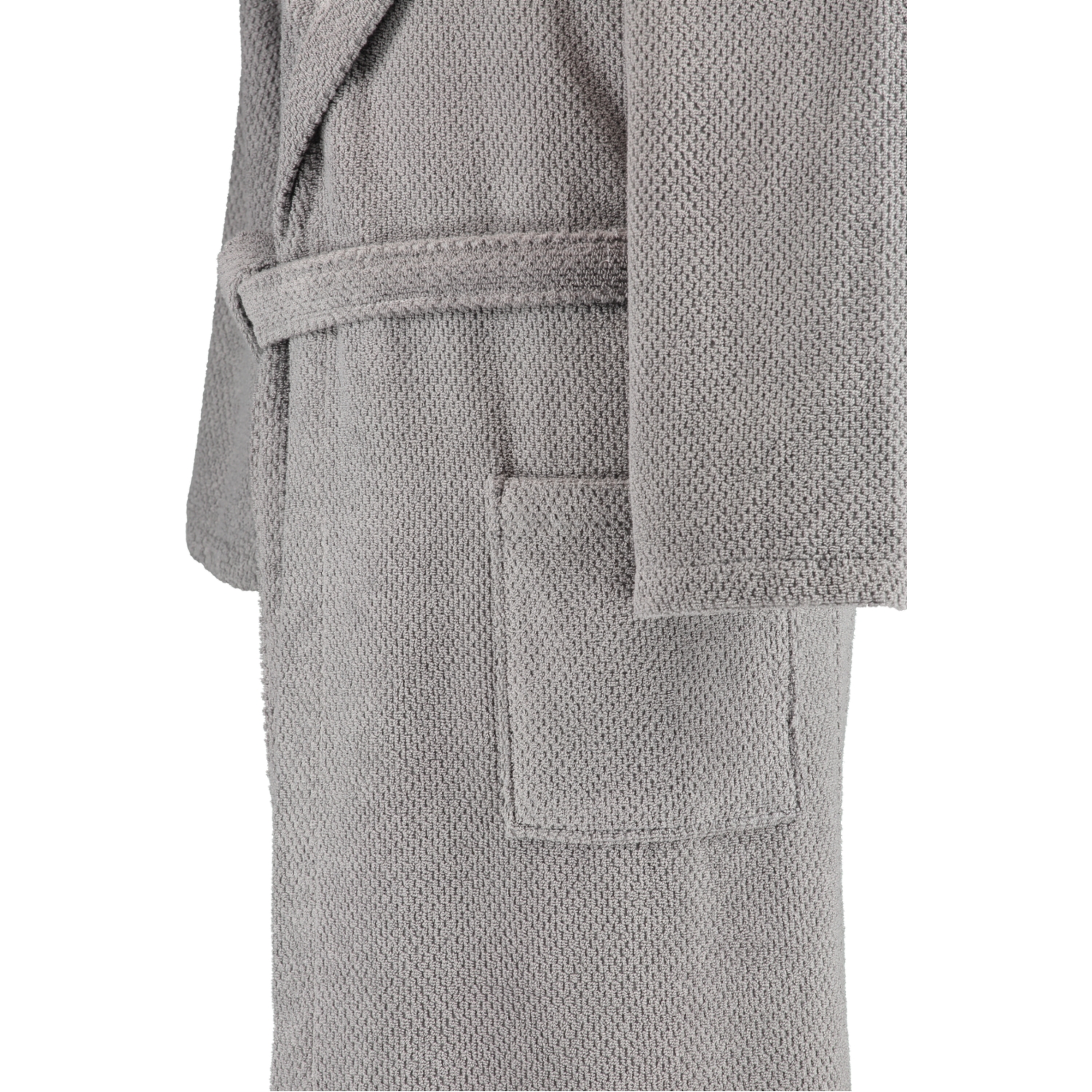 Rhomtuft RHOMTUFT Bademäntel unisex Kapuze Baronesse kiesel - 85