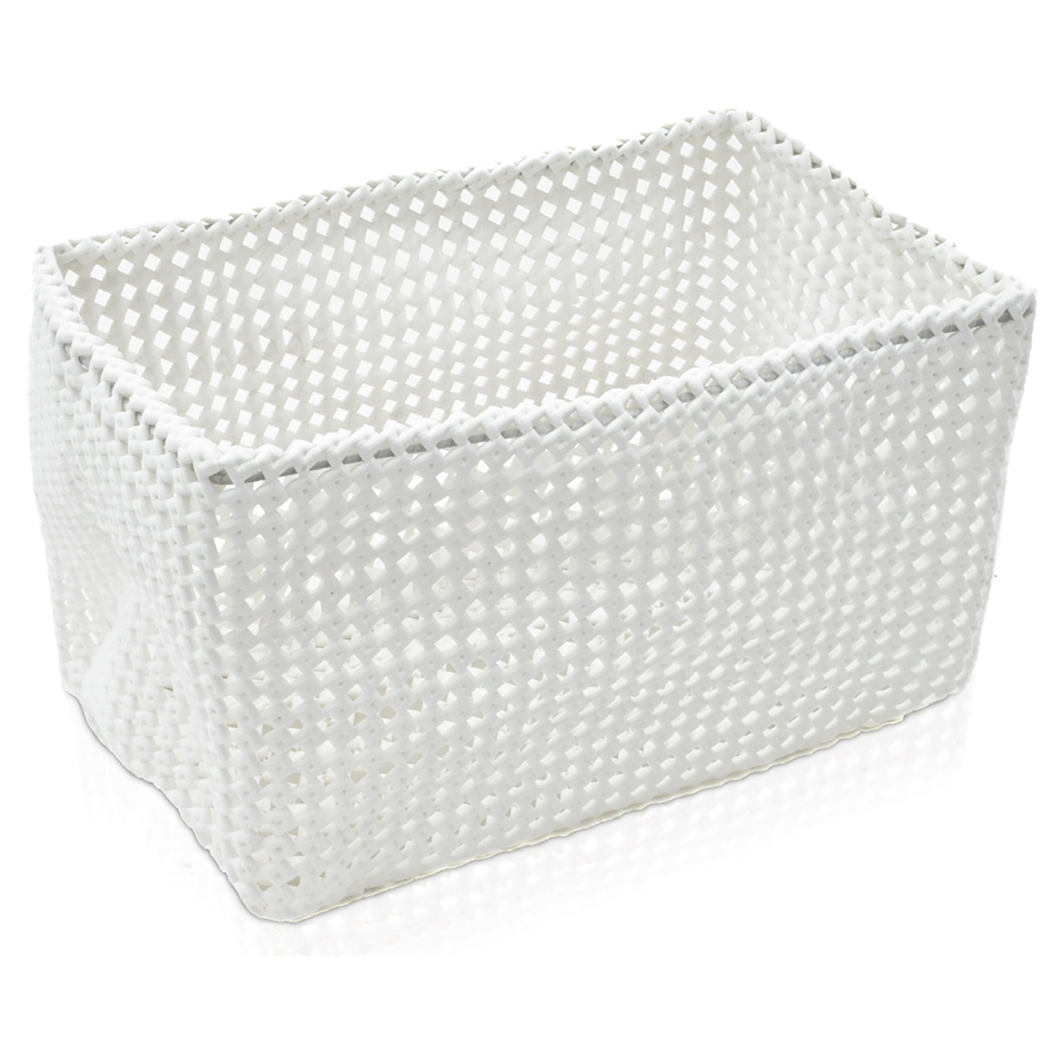 Möve Tube Korb rechteckig klein - formbar - Farbe: off white - 002 (4-0271)