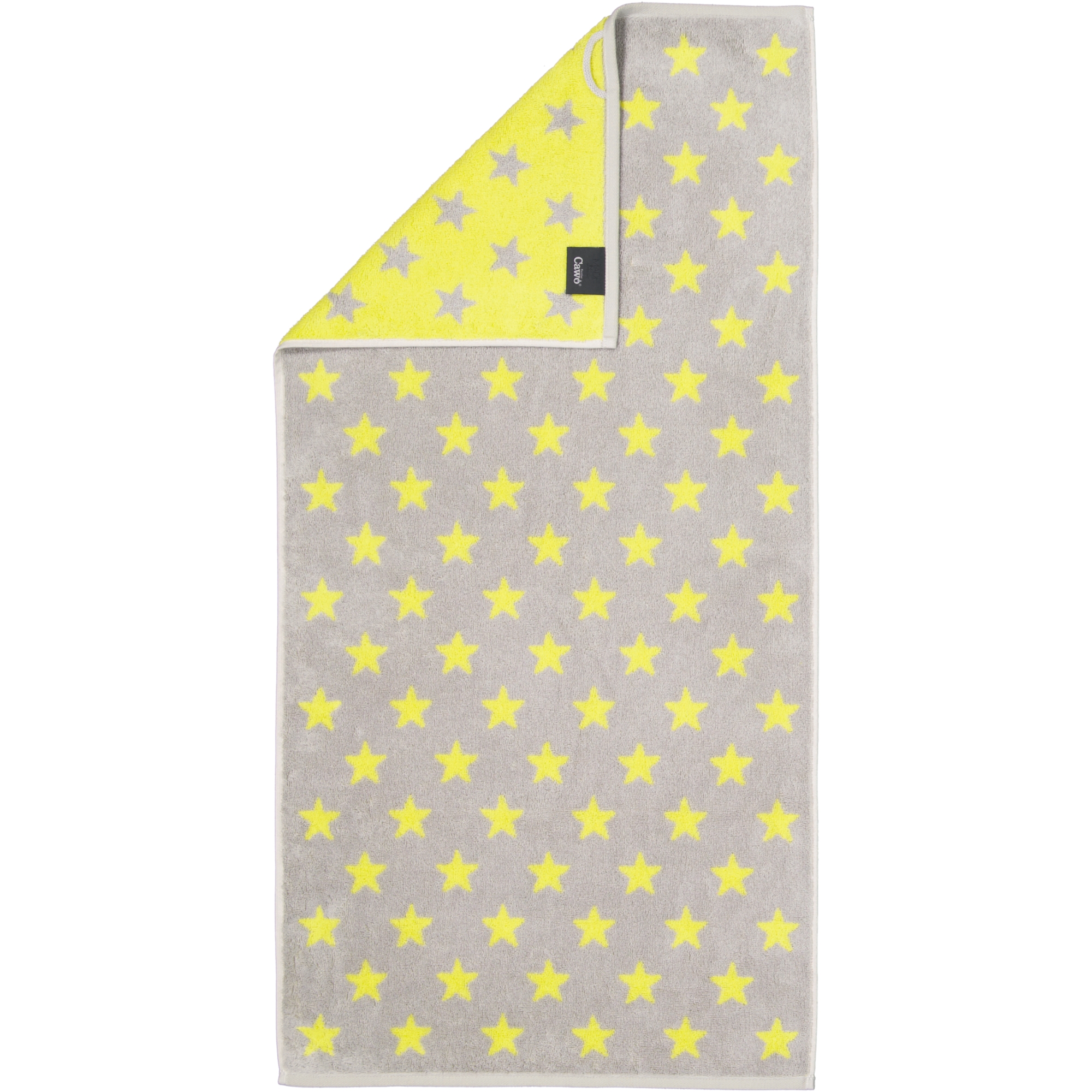 Cawö Handtücher NEW STARS Sterne klein 6261 platin/lime - 75