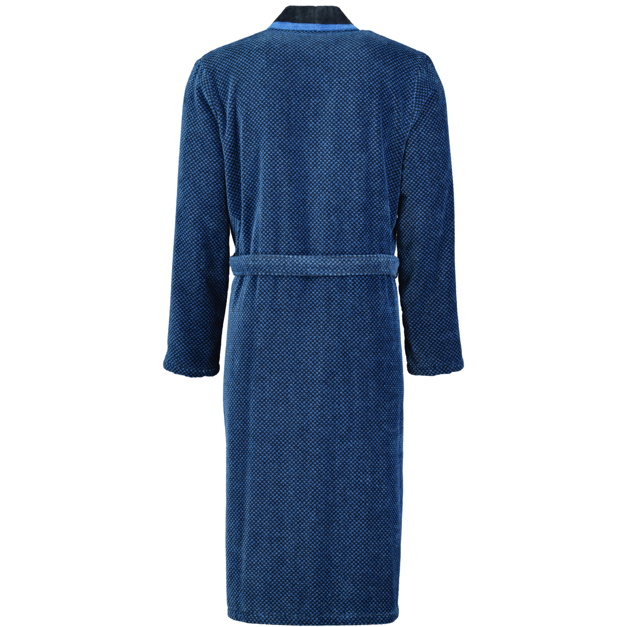 Cawö Bademäntel Herren Kimono 4839 blau-schwarz - 19