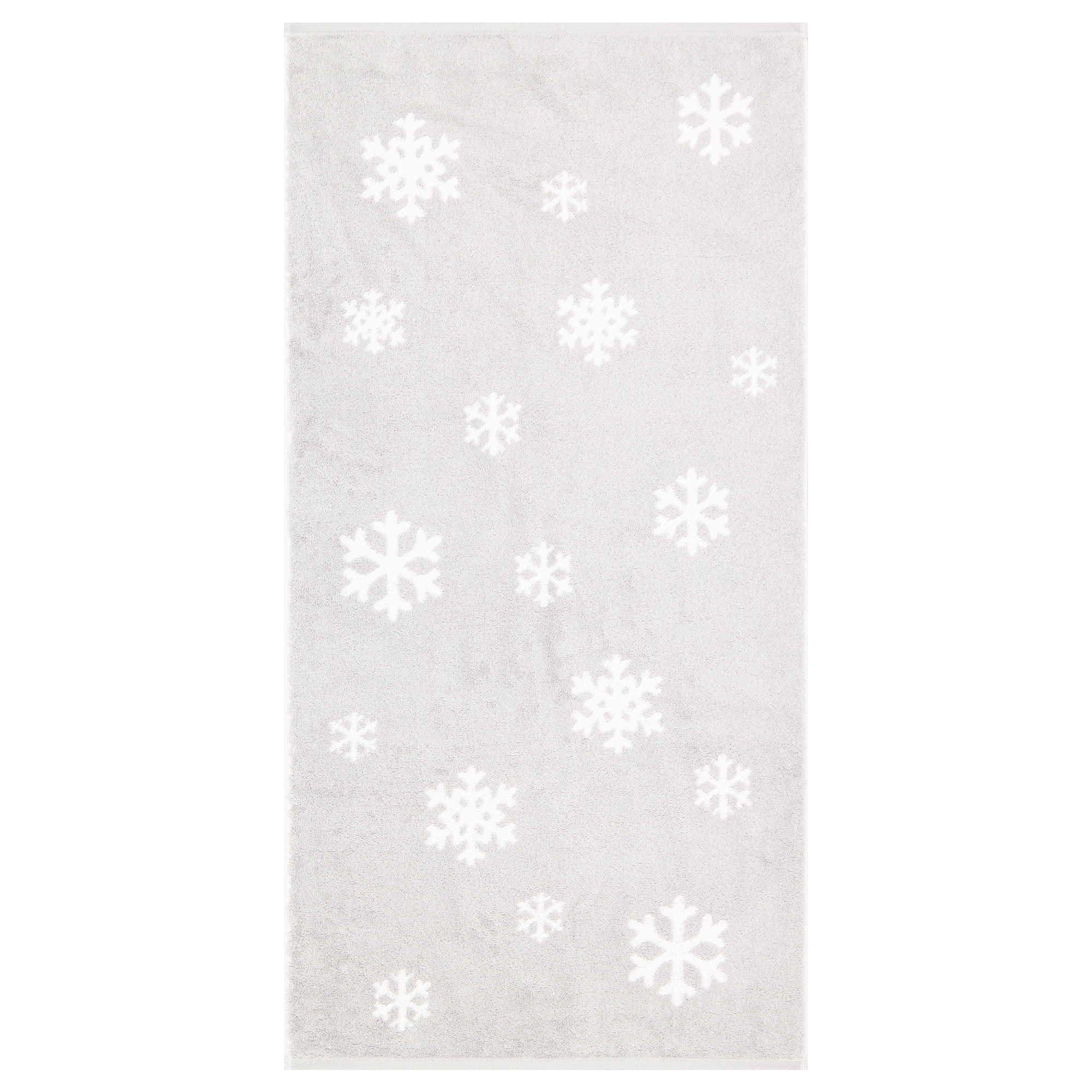 Cawö Handtücher WINTER EDITION Schneekristalle 6270 platin/weiß - 76