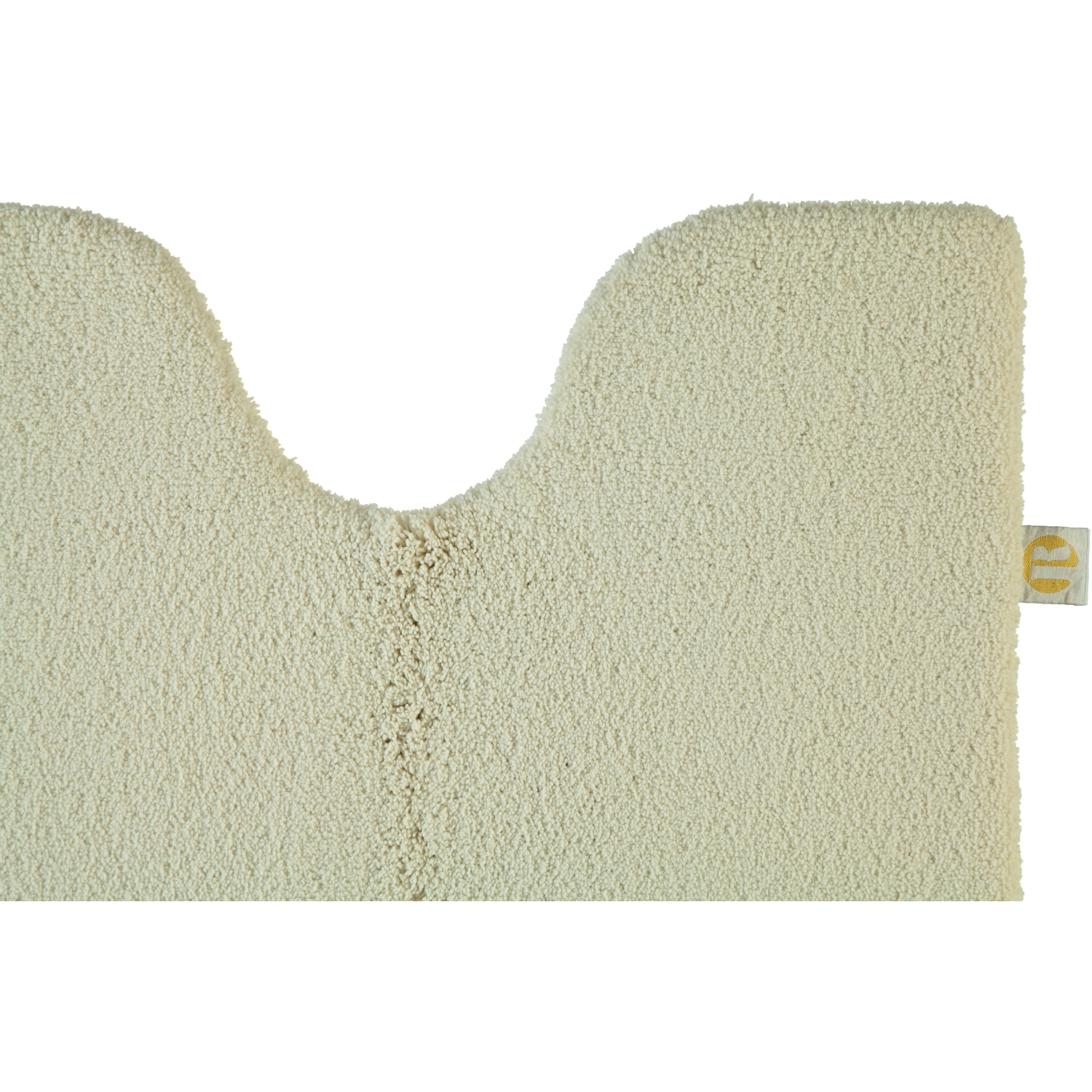 Rhomtuft - Badteppiche Square - Farbe: beige - 42 - Toilettenvorlage mit Ausschnitt 55x60 cm