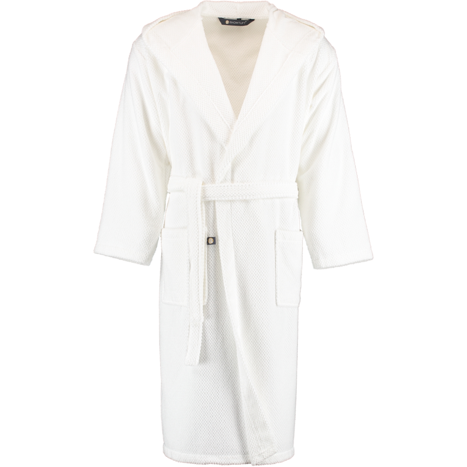 Rhomtuft RHOMTUFT Bademäntel unisex Kapuze Baronesse weiß - 01