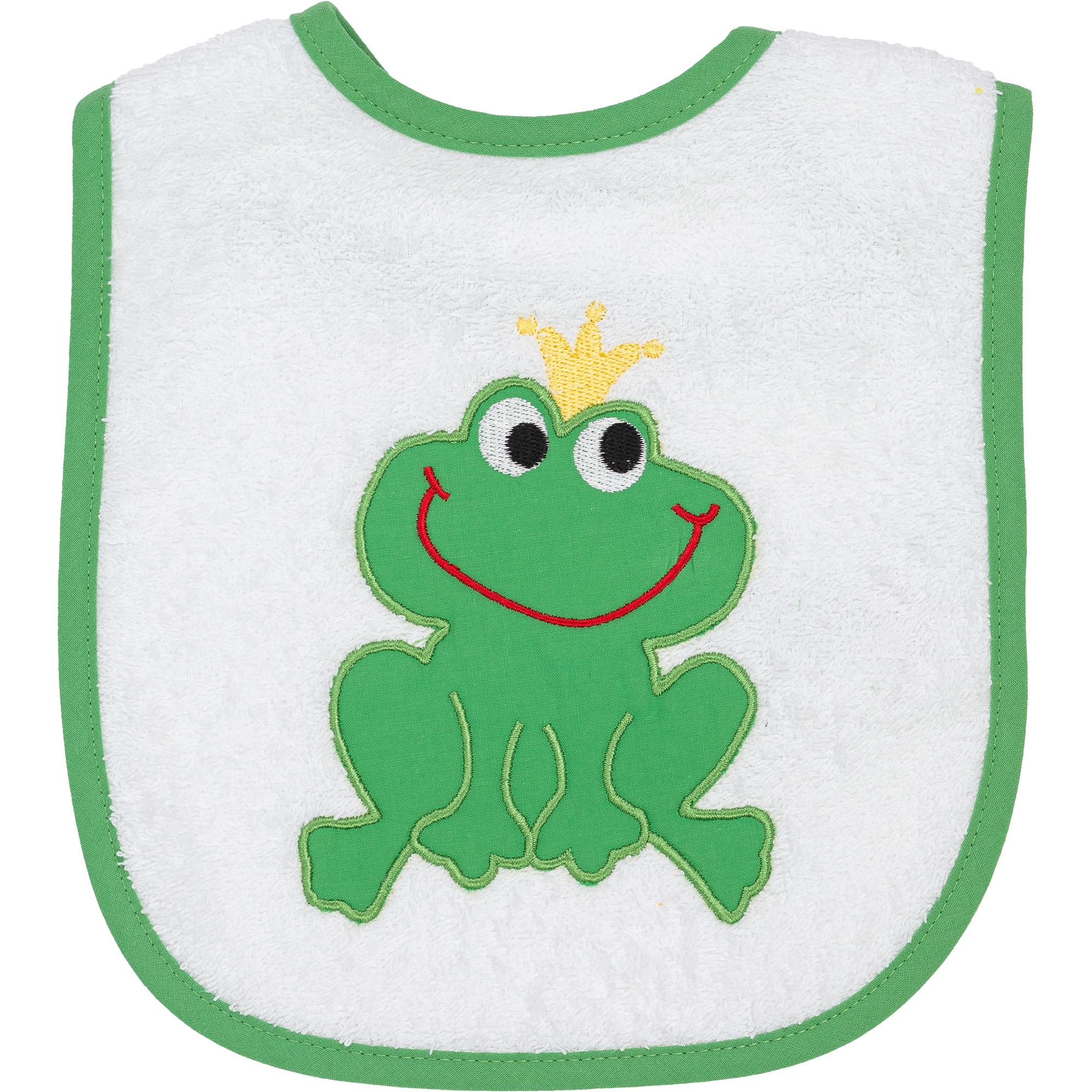 Smithy Froschkönig - Lätzchen 24 x 24 cm - Farbe: weiß (F102060)