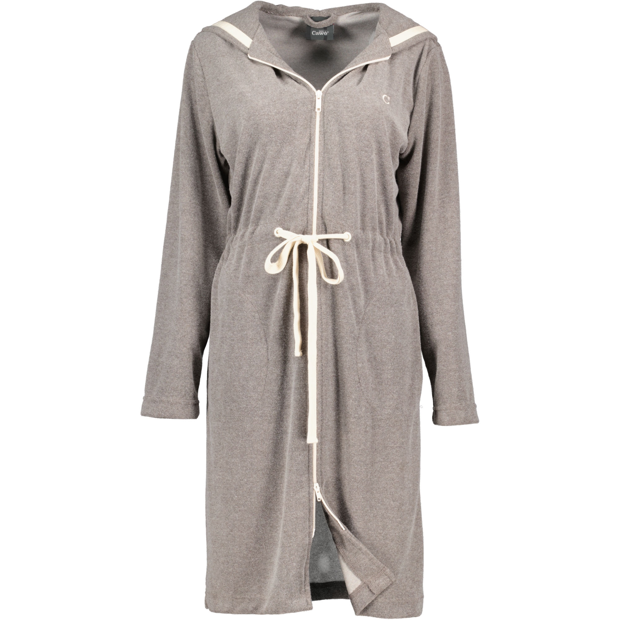 Cawö Home Bademäntel Damen Kurzmantel mit Kapuze Active 821 mocca-natur - 33