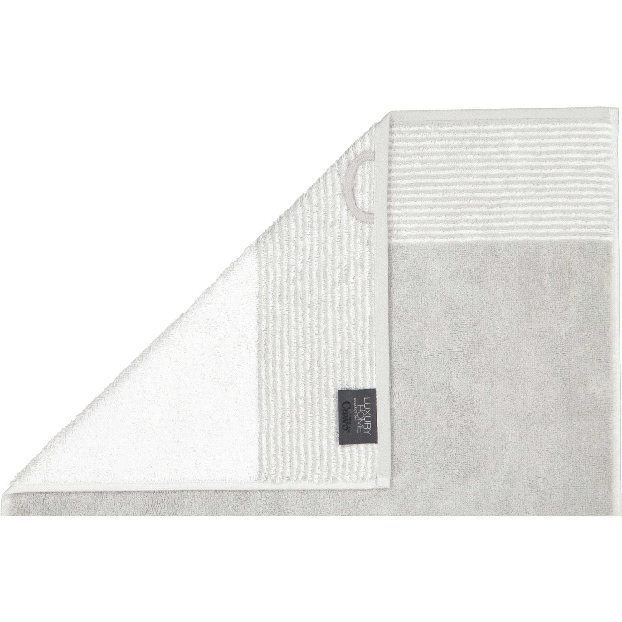 Cawö - Luxury Home Two-Tone 590 - Farbe: platin - 76 - Gästetuch 30x50 cm