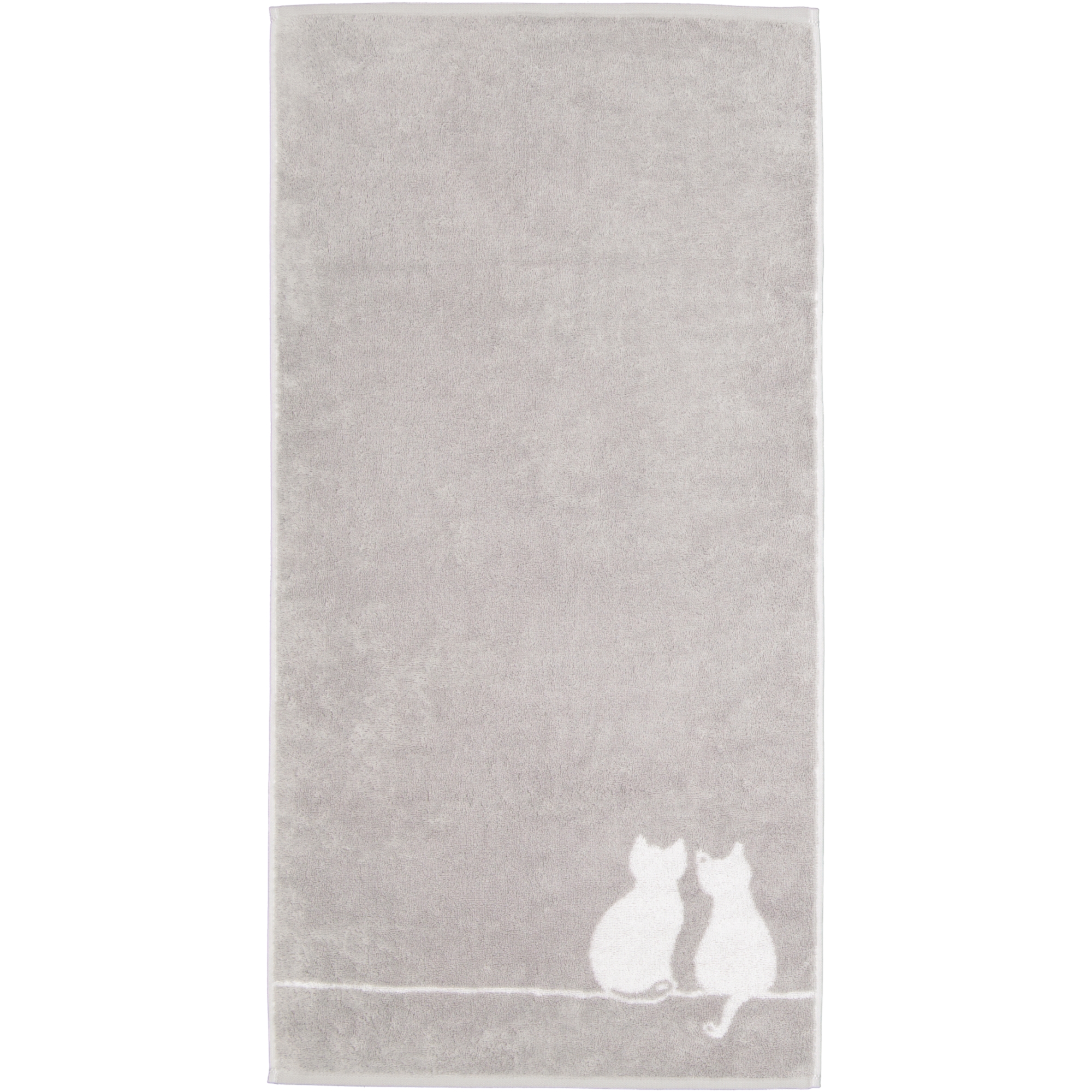 Cawö Handtücher CUTE CATS EDITION You & Me 6263 platin/weiß - 76