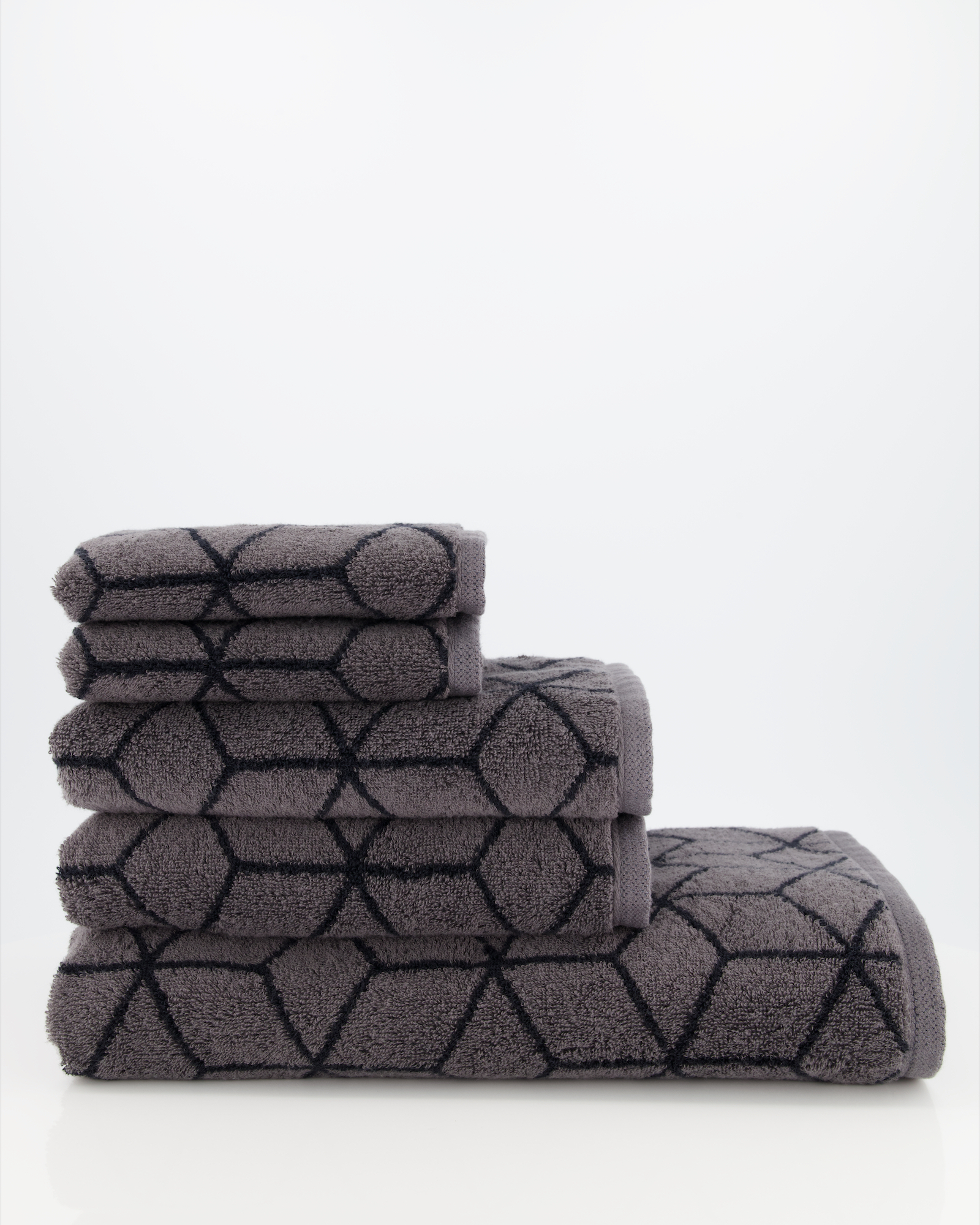 Villeroy & Boch Handtücher Coordinates Carré 2557 - Farbe: graphite - 79 - Duschtuch 80x150 cm
