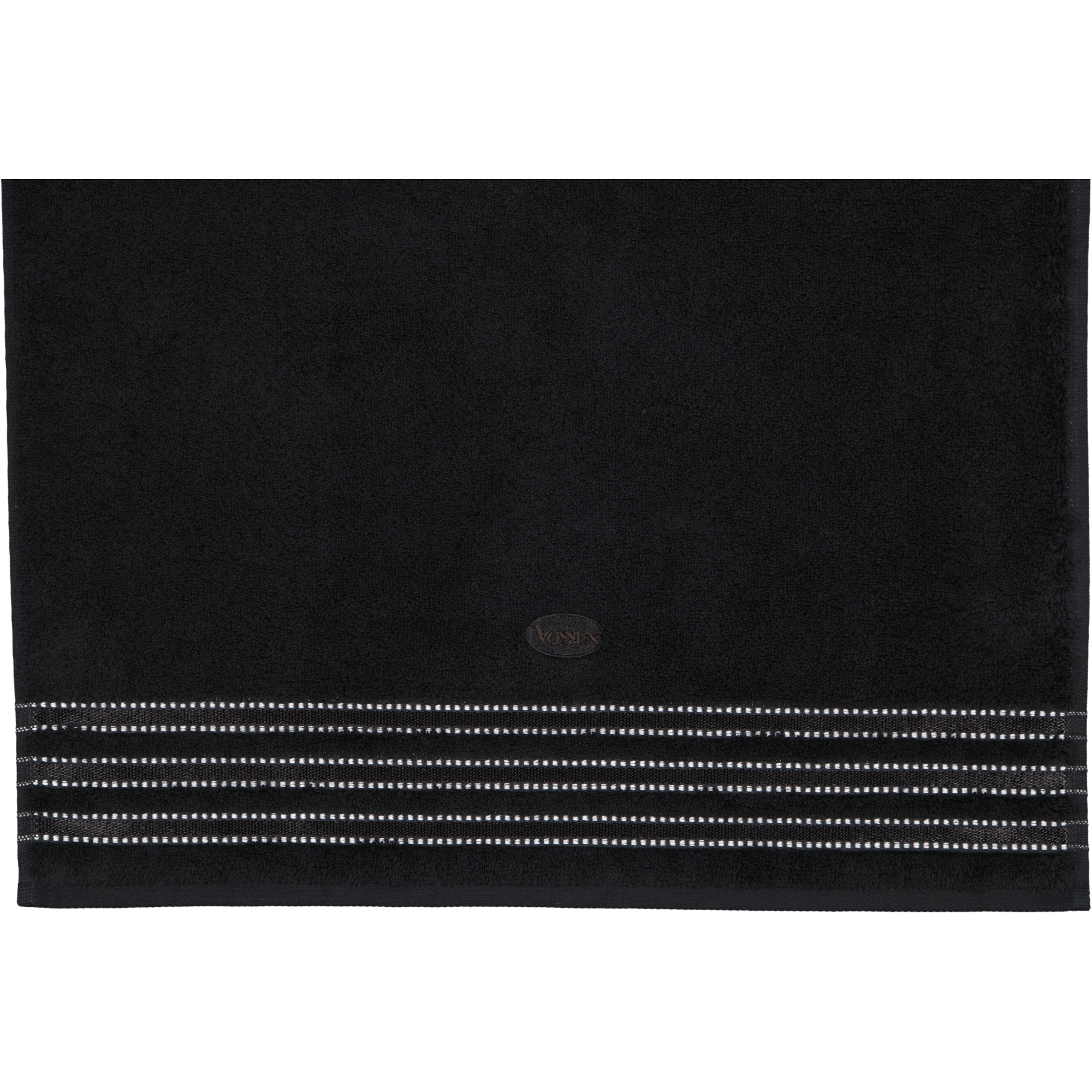 Vossen Handtücher Cult de Luxe schwarz - 7900 - Duschtuch 67x140 cm