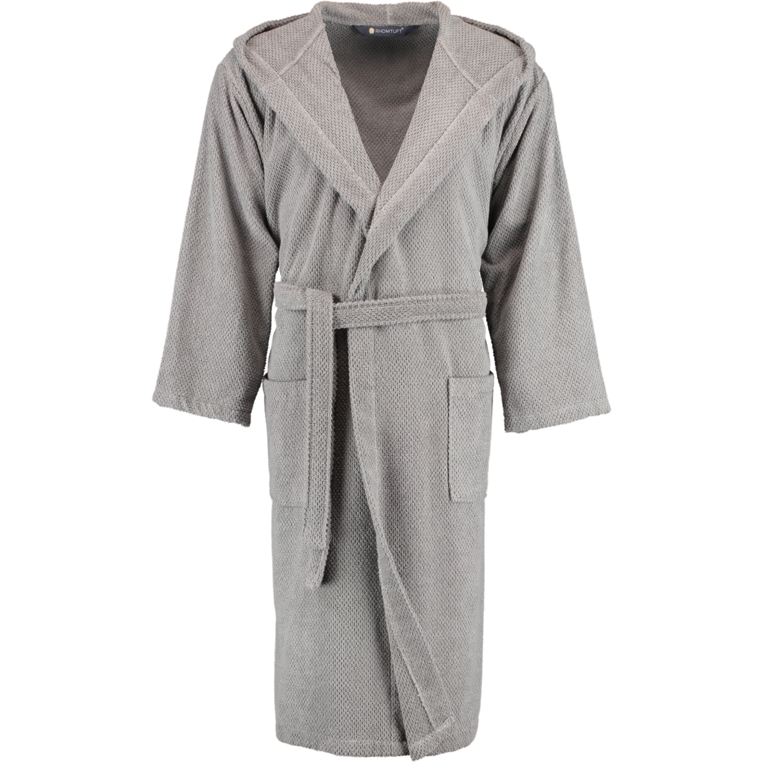 Rhomtuft RHOMTUFT Bademäntel unisex Kapuze Baronesse kiesel - 85