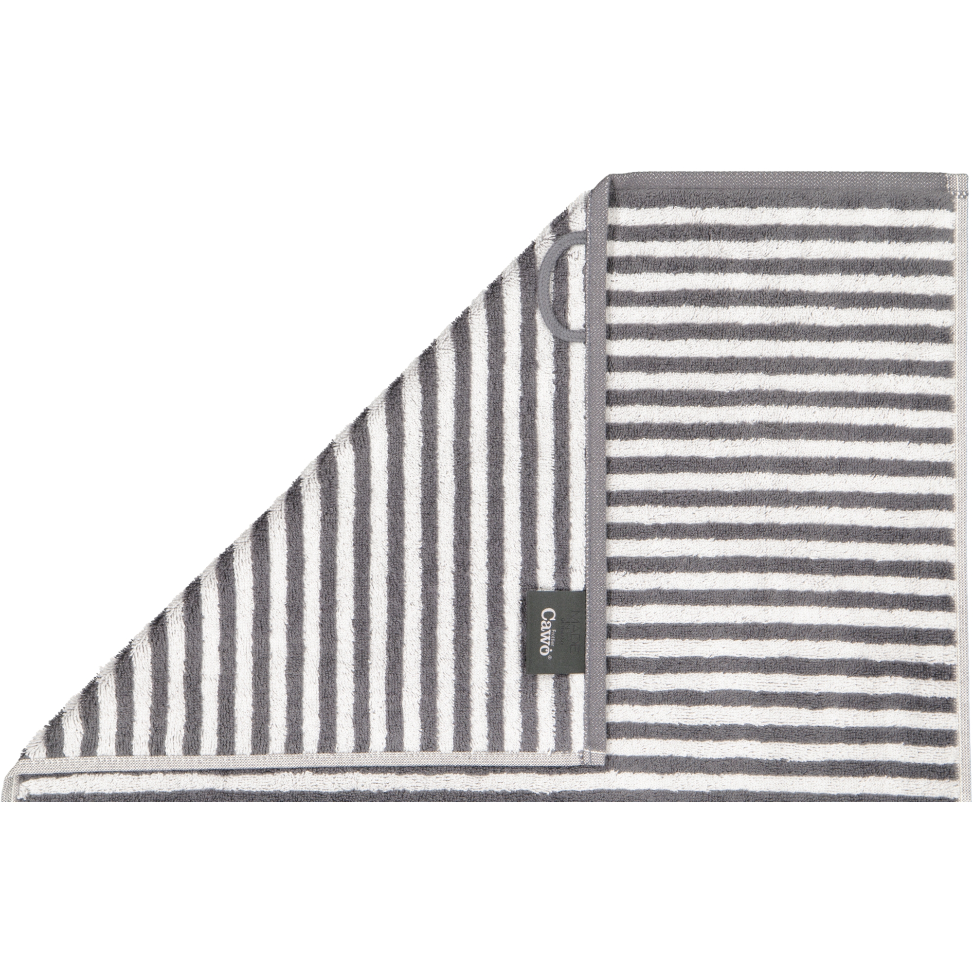 Cawö - Campus Ringel 955 - Farbe: anthrazit - 77 - Gästetuch 30x50 cm