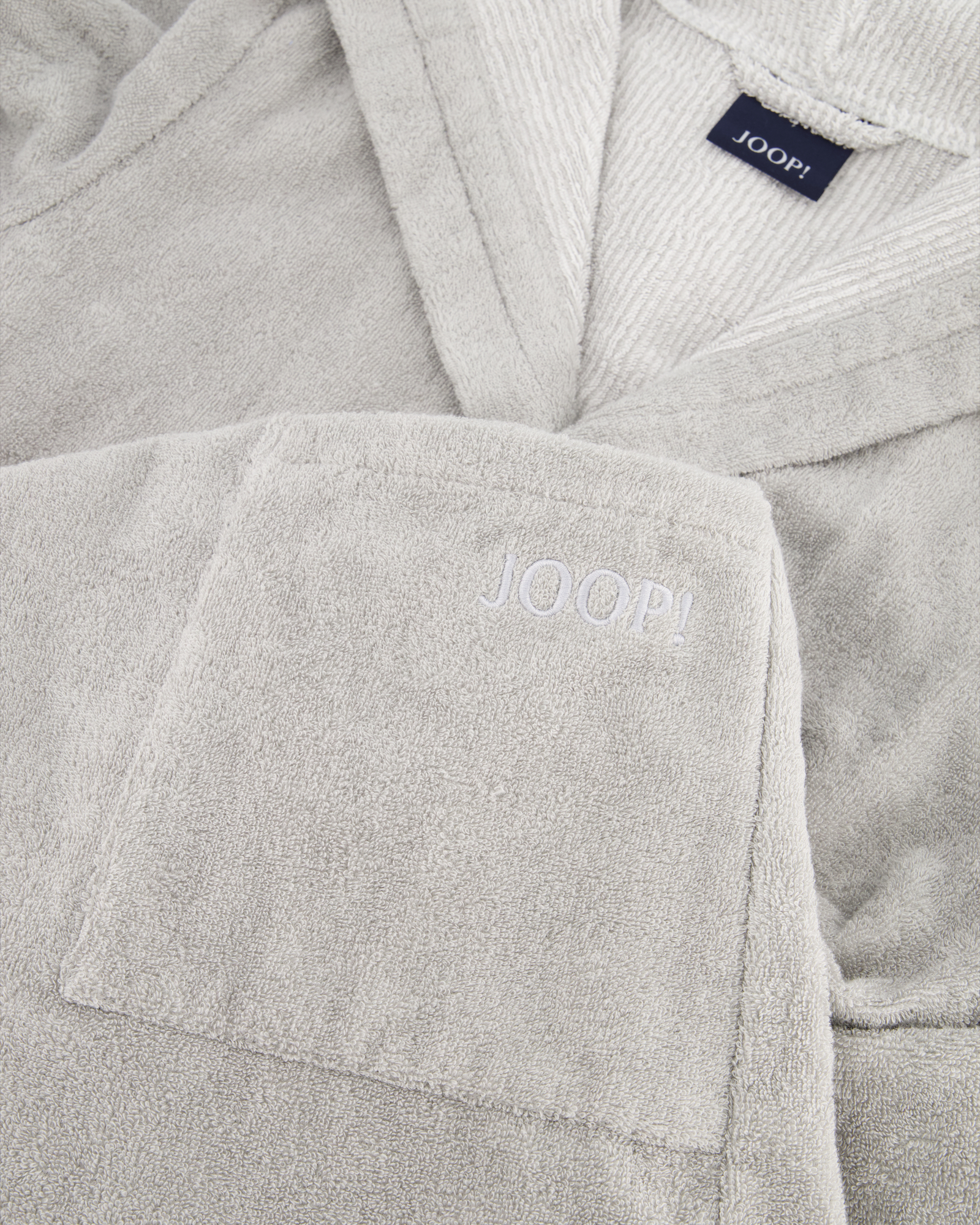 JOOP! Classic - Damen Bademantel - Kapuze 1617 - Farbe: 76 - silber