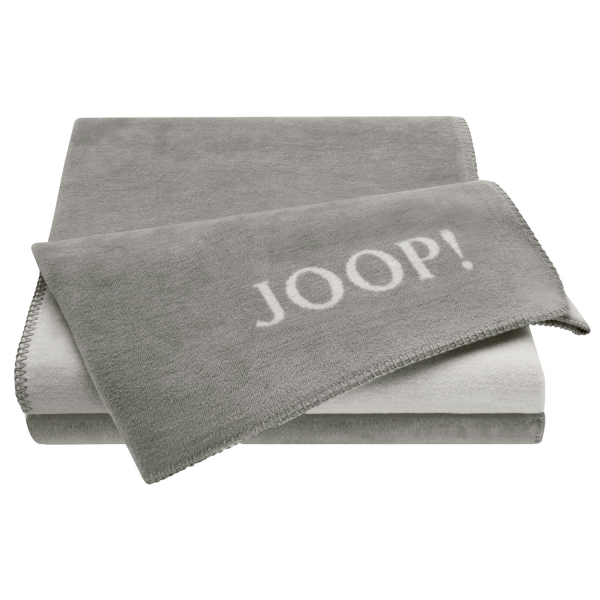 JOOP! Wohndecke Uni-Doubleface - 150x200 cm - Farbe: Graphit - Rauch (564382)