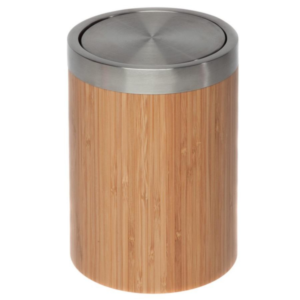 Möve - Bamboo Square Edelstahl - Schwingeimer - 071 (4-0774)