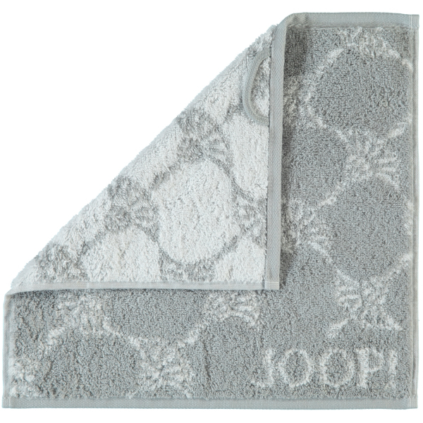 JOOP! Cornflower 1611 - Farbe: Silber - 76 Seiflappen 30x30 cm