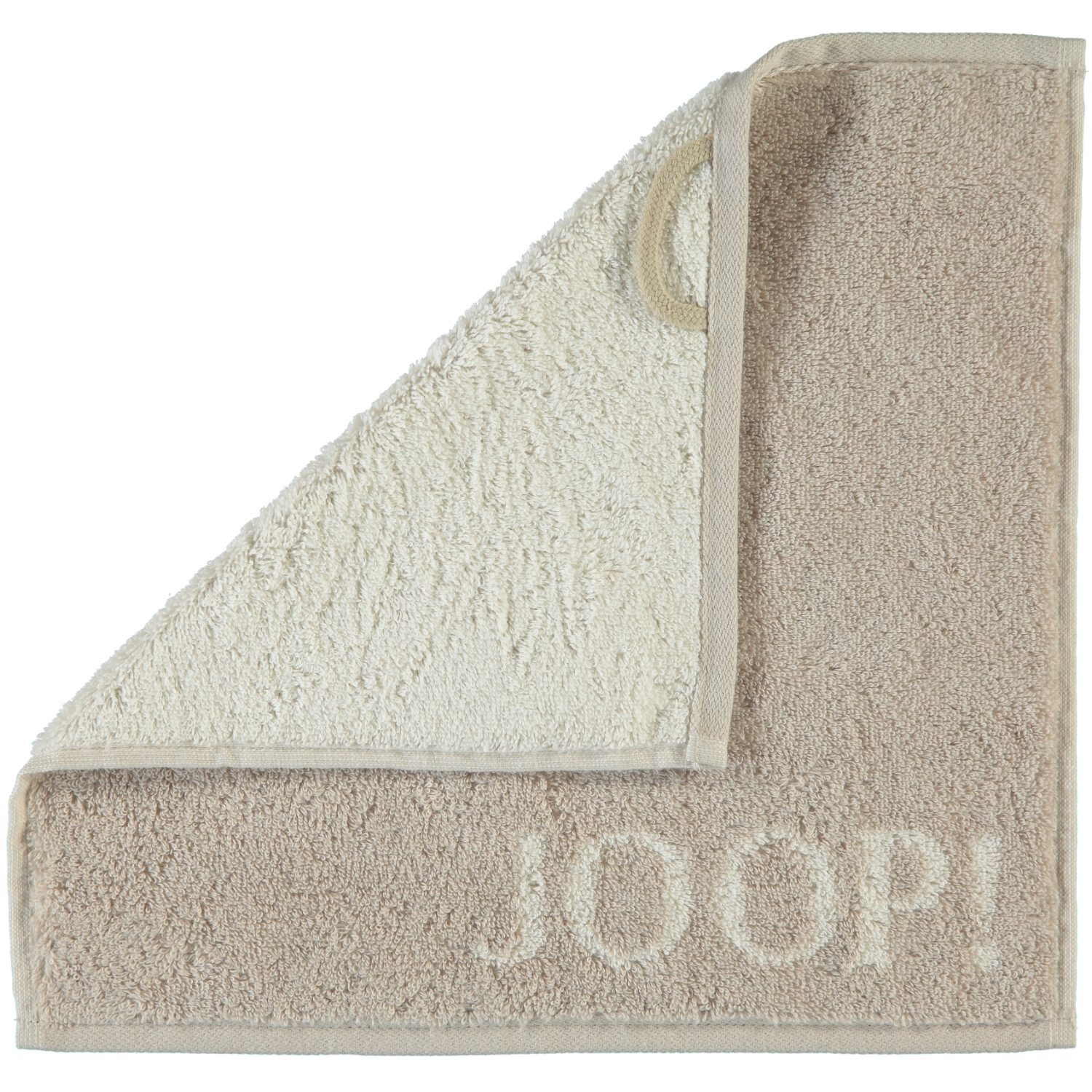 Handtuch Serie Classic Doubleface 1600/30 Sand Spitzenqualität Joop 