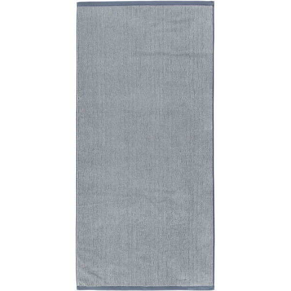 Marc o Polo Timeless Tone Stripe - Farbe: smoke blue/off white Duschtuch 70x140 cm