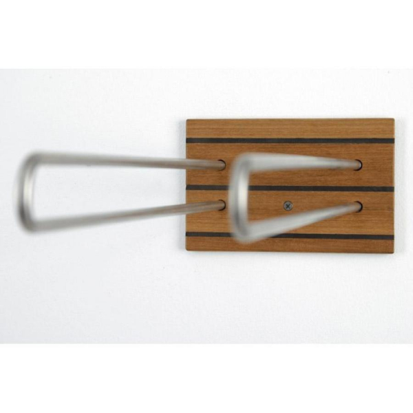 Rhomtuft - Spirit - Handtuchhalter 2-fach 17x54x11 cm - Teak (188-35-603)