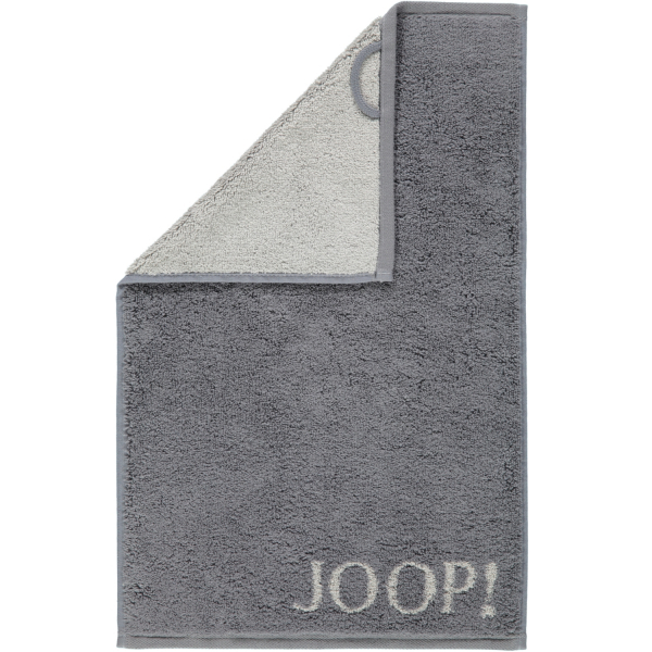 JOOP! Classic - Doubleface 1600 - Farbe: Anthrazit - 77 Gästetuch 30x50 cm