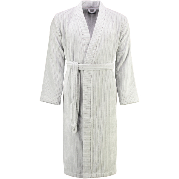 Marc o Polo Bademantel Kimono Velour Stripe - Farbe: Silver L