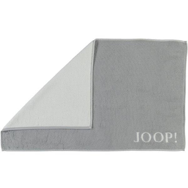 JOOP! Classic - Doubleface Badematte 1600 - 50x80 cm - Farbe: Silber/Weiß - 76