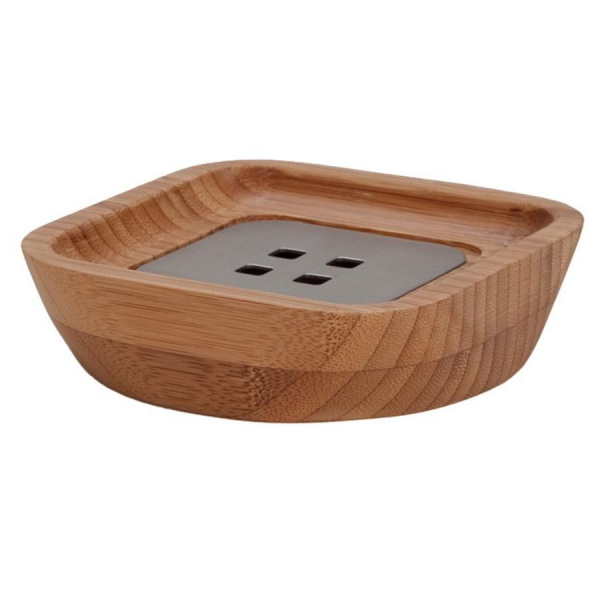 Möve - Bamboo Square Edelstahl - Seifenschale - 071 (4-0764)