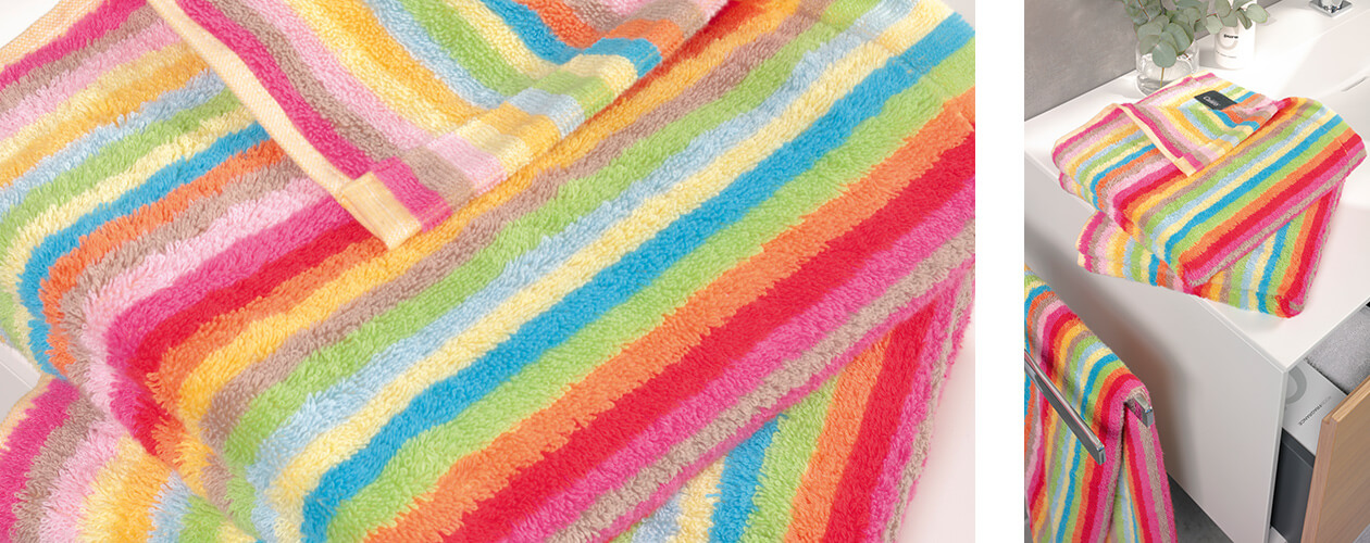 Cawö - Life Style Streifen 7008 - Farbe: 25 - multicolor Handtuch 50x100 cm Detailbild 1 Cawö - Life Style Streifen 7008 - Farbe: 25 - multicolor Handtuch 50x100 cm Detailbild 1