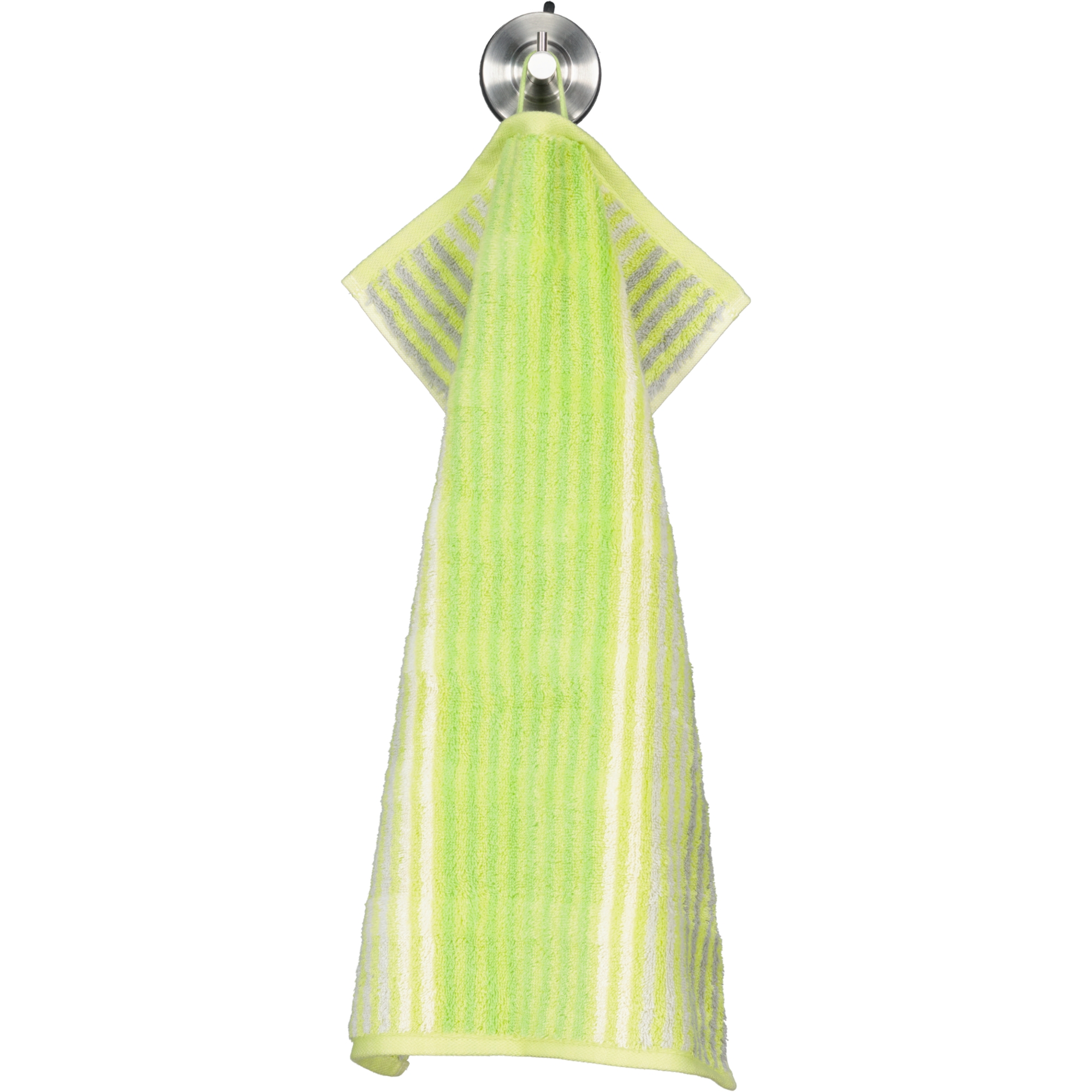 Cawö Noblesse Cashmere Streifen Jacquard Kiwi 45 Handtücher Duschtuch Baumwolle 