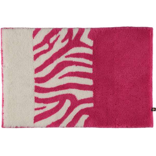 Rhomtuft - Badteppiche Zebra - Farbe: fuchsia/weiss - 1403