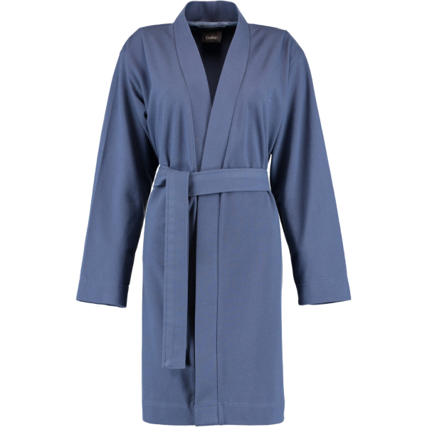Cawö Home Damen Bademantel Kimono kurz 815 - Farbe: nachtblau - 10 XS