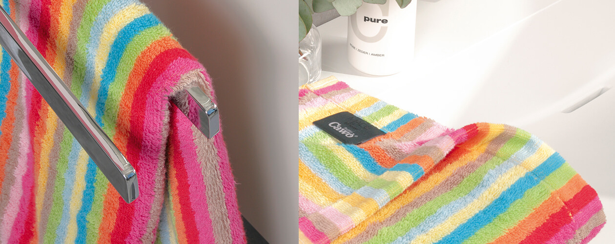 Cawö - Life Style Streifen 7008 - Farbe: 25 - multicolor Handtuch 50x100 cm Detailbild 3 Cawö - Life Style Streifen 7008 - Farbe: 25 - multicolor Handtuch 50x100 cm Detailbild 3